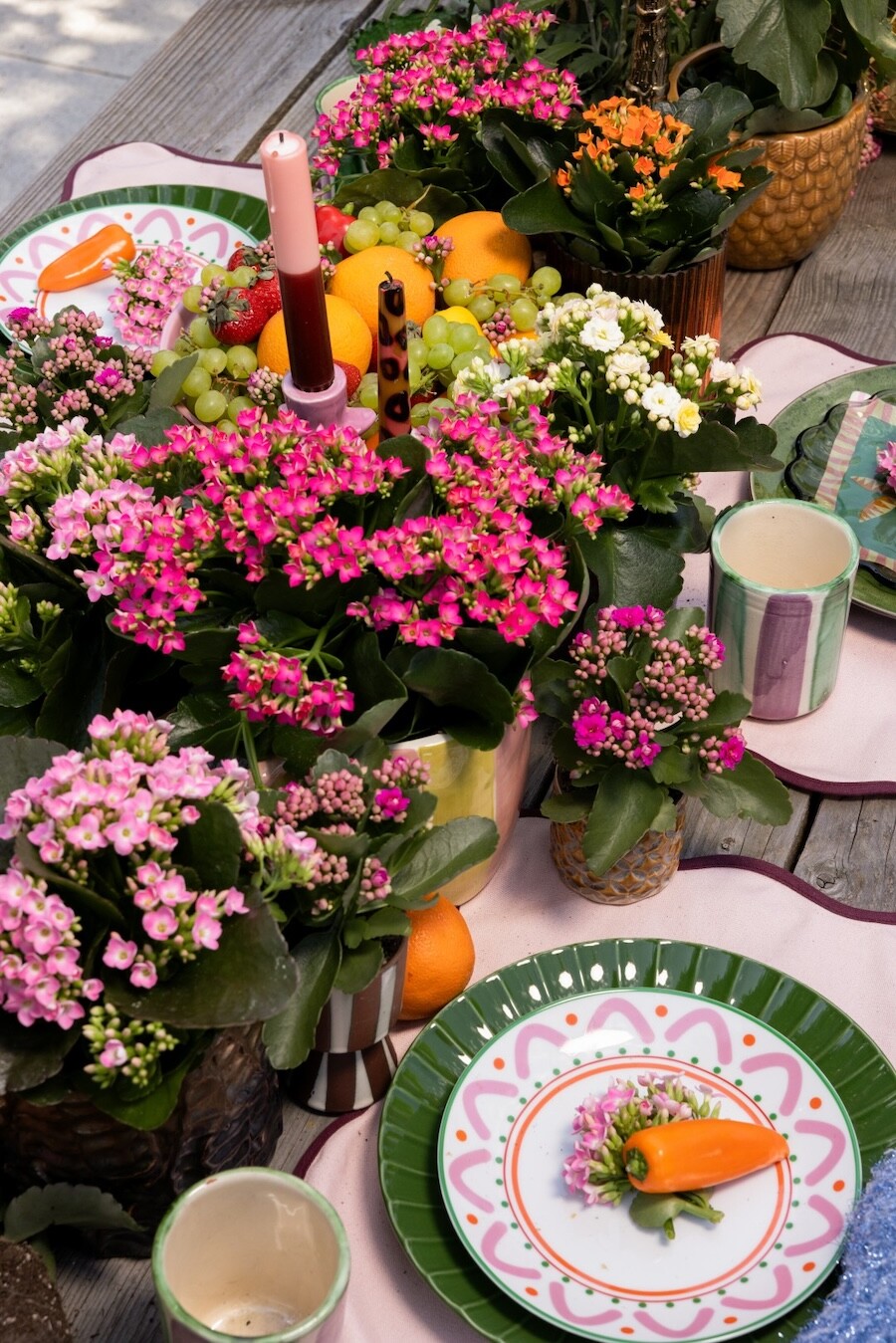 Kalanchoë Garden tafelsetting inspiratie